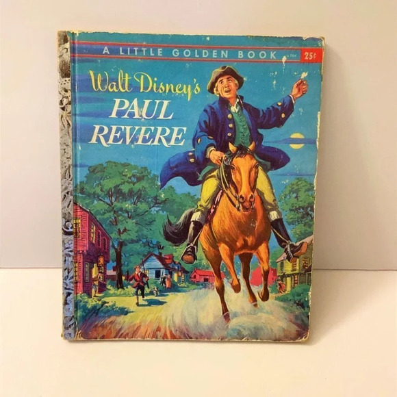 Vintage Walt Disney's Paul Revere #D64 A Little Golden Book A First Edition 1957 - Picture 1 of 7